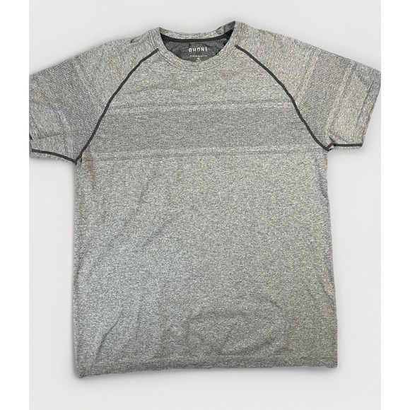 Rhone Velocity Seamless Short Sleeve Active T Shirt Mens XL Heather Gray - Picture 1 of 6